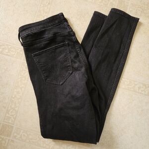 Hollister Black high rise super skinny soft stretch jeans size 9L W29 L 30